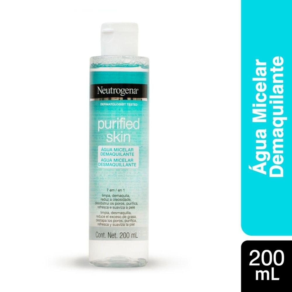 Água Micelar Neutrogena Purified Skin Demaquilante 200ml — Neutrogena | Farmácia Resyla