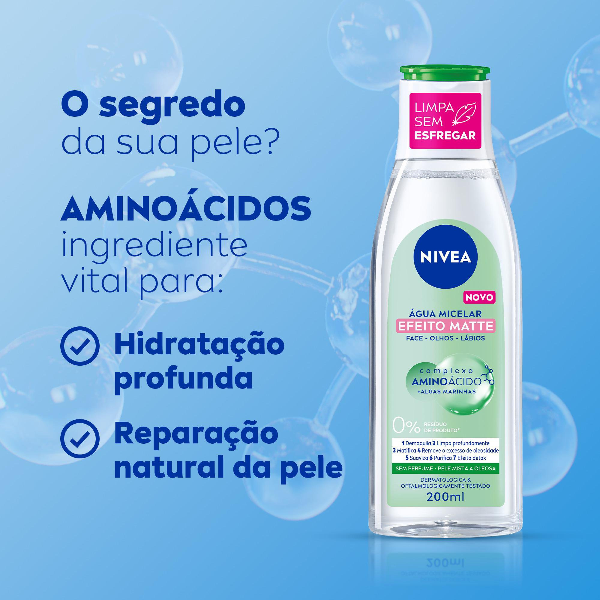 Água Micelar Nivea MicellAir 7 em 1 Efeito Matte 200ml — imagem 3 | Farmácia Resyla