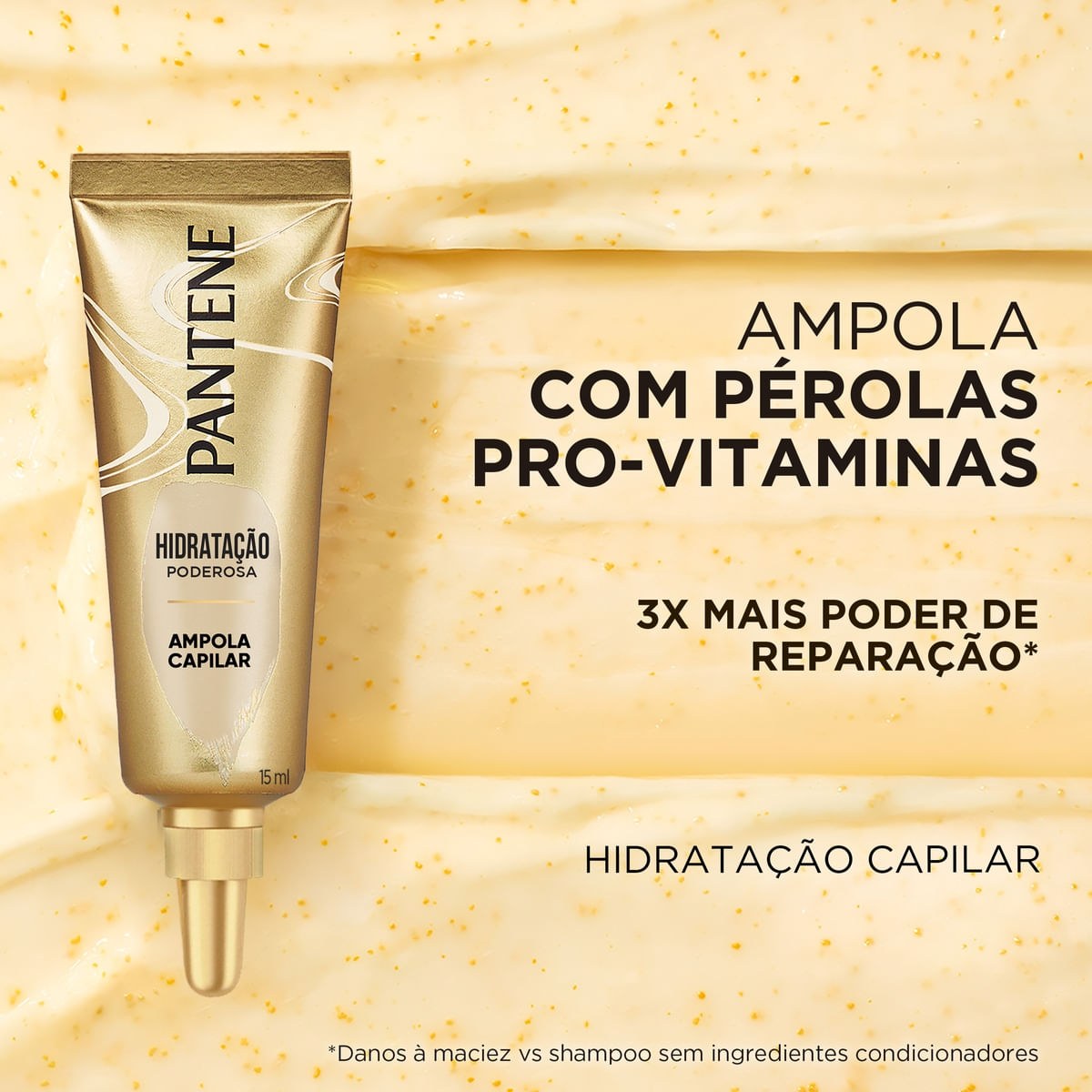 Ampola de Tratamento Pantene Pro-V Hidratação Poderosa Pérolas 15ml 3 Unidades — imagem 4 | Farmácia Resyla