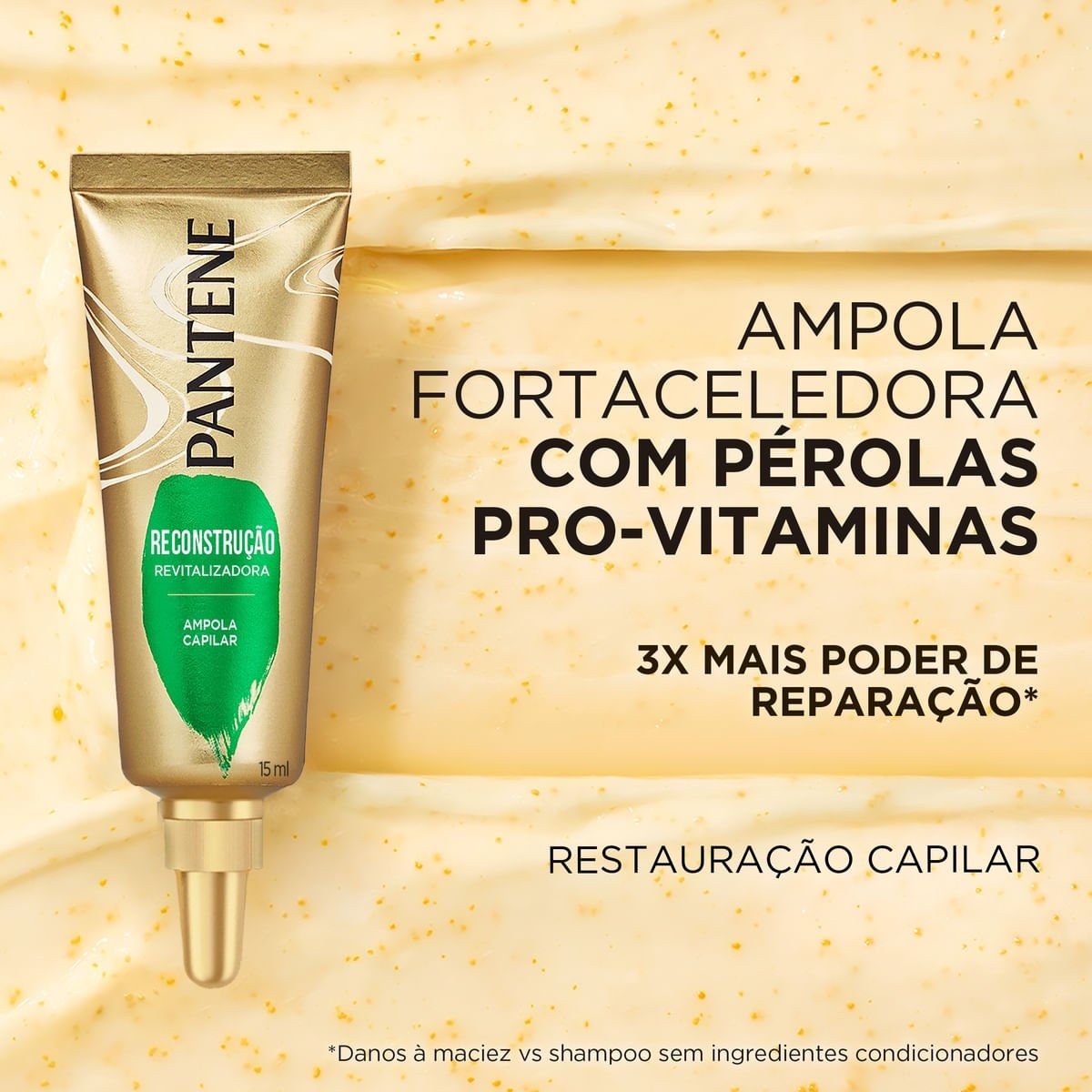 Ampola de Tratamento Pantene Pro-V Reconstrução Revitalizadora Pérolas 15ml 3 Unidades — imagem 3 | Farmácia Resyla
