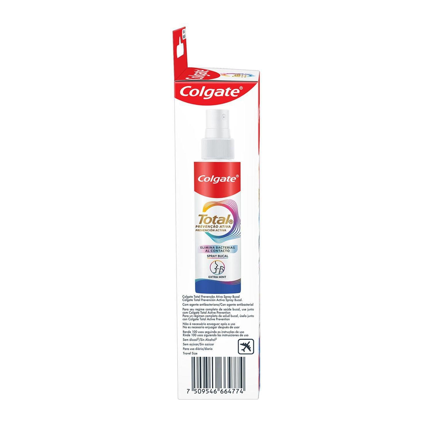 Antisséptico Bucal Colgate Total 12 Prevenção Ativa Sem Álcool Sabor Extra Mint Spray 60ml — imagem 3 | Farmácia Resyla