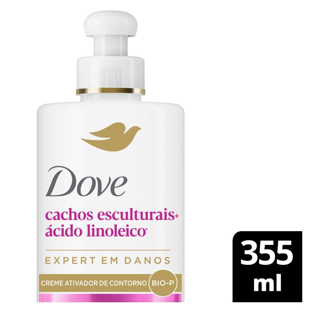 Ativador De Cachos Dove Cachos Esculturais + Ácido Linoleico 355ml — Dove | Farmácia Resyla