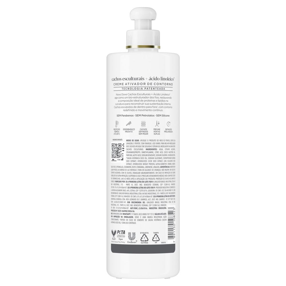 Ativador De Cachos Dove Cachos Esculturais + Ácido Linoleico 355ml — imagem 3 | Farmácia Resyla