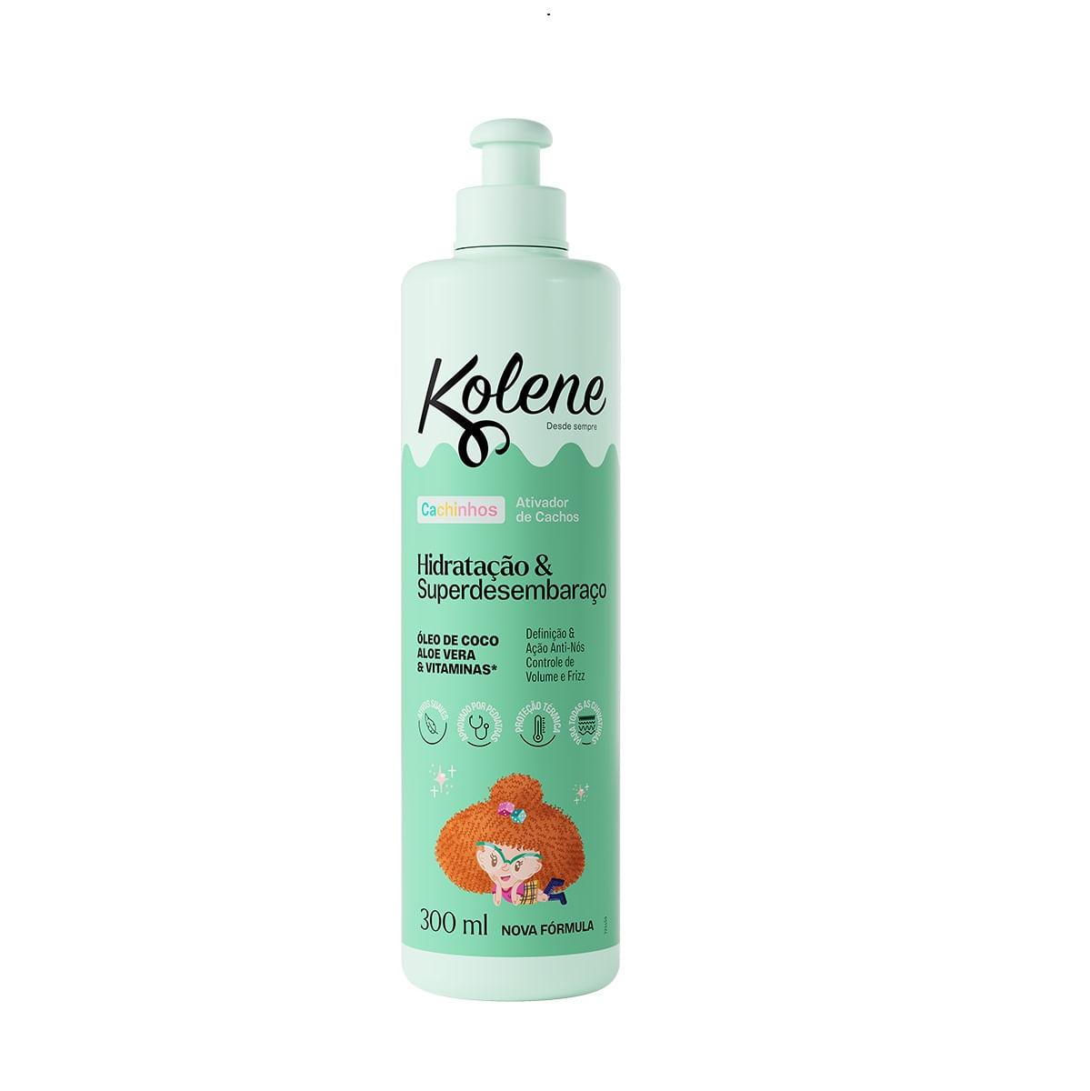 Ativador de Cachos Infantil Kolene Cachinhos Hidratação e Super Desembaraço 300ml — Kolene | Farmácia Resyla