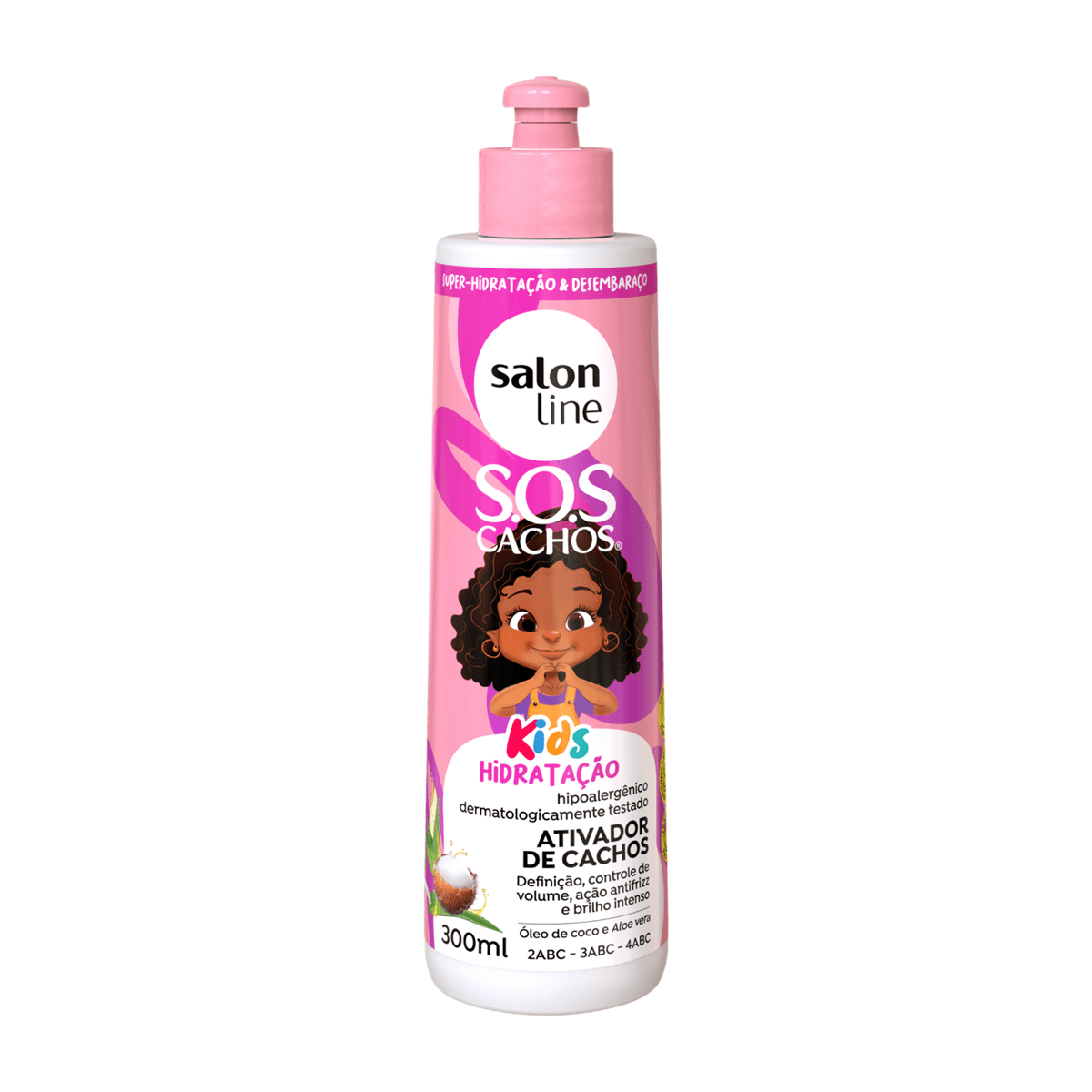 Ativador de Cachos Infantil Salon Line SOS Cachos Kids 300ml — Salon Line | Farmácia Resyla