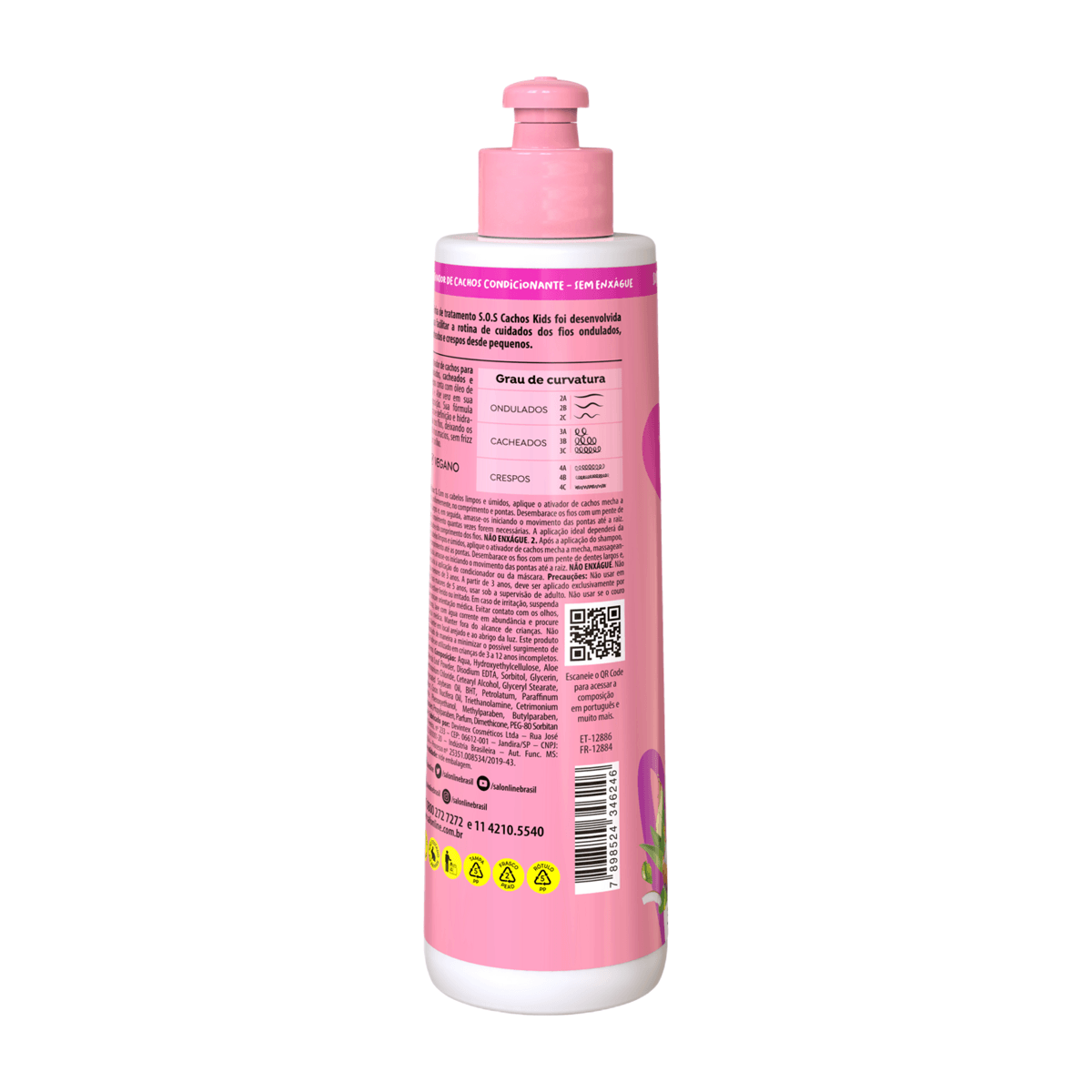 Ativador de Cachos Infantil Salon Line SOS Cachos Kids 300ml — imagem 2 | Farmácia Resyla