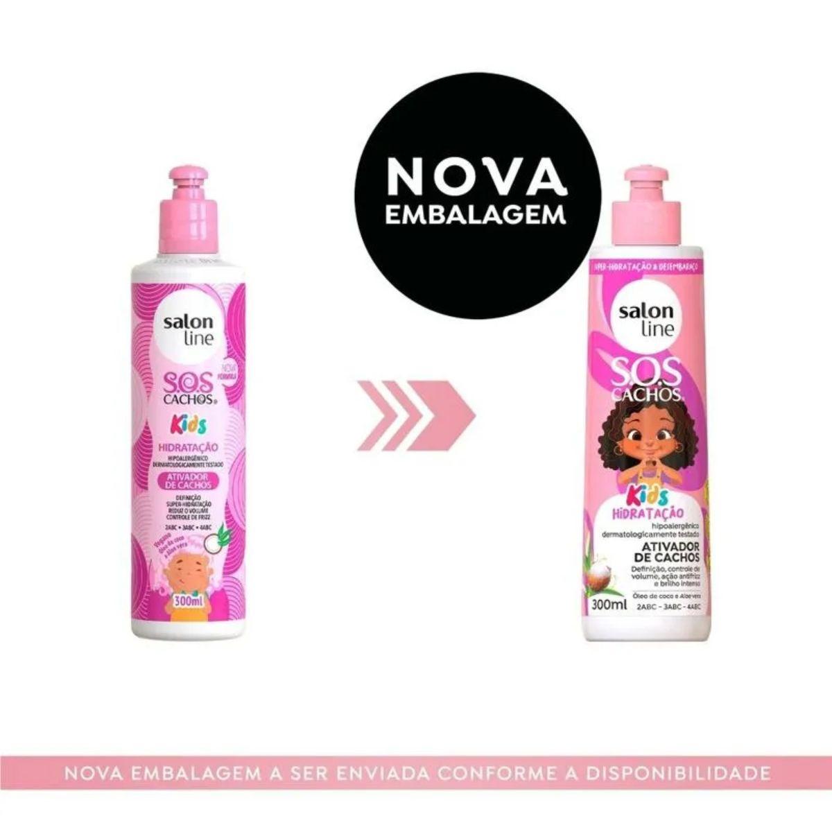 Ativador de Cachos Infantil Salon Line SOS Cachos Kids 300ml — imagem 3 | Farmácia Resyla