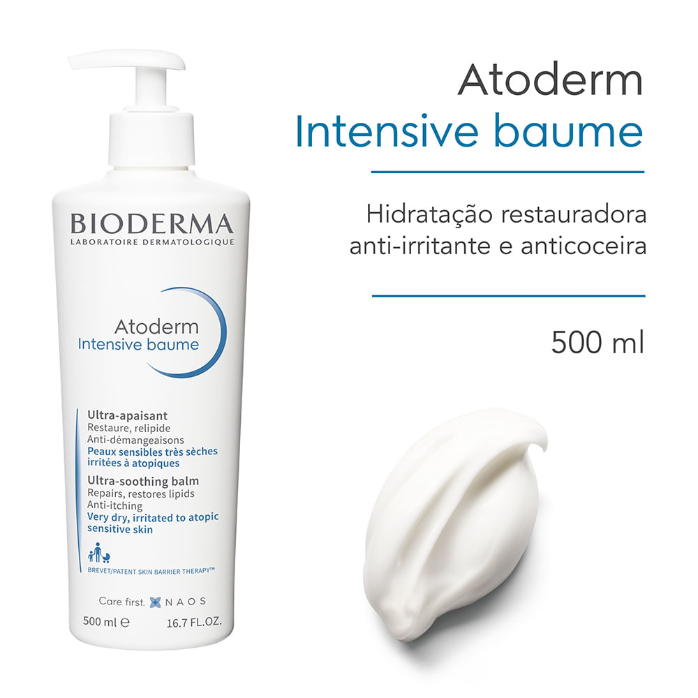 Bálsamo Corporal Bioderma Atoderm Intensive Baume Peles Muito Secas e Atópicas 500ml — imagem 2 | Farmácia Resyla