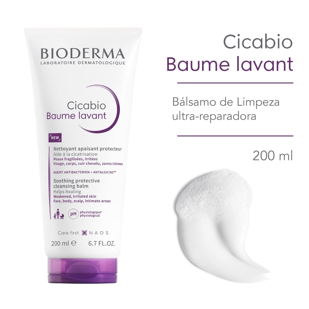 Bálsamo de Limpeza Bioderma Cicabio  Baume Lavant 200ml — imagem 2 | Farmácia Resyla