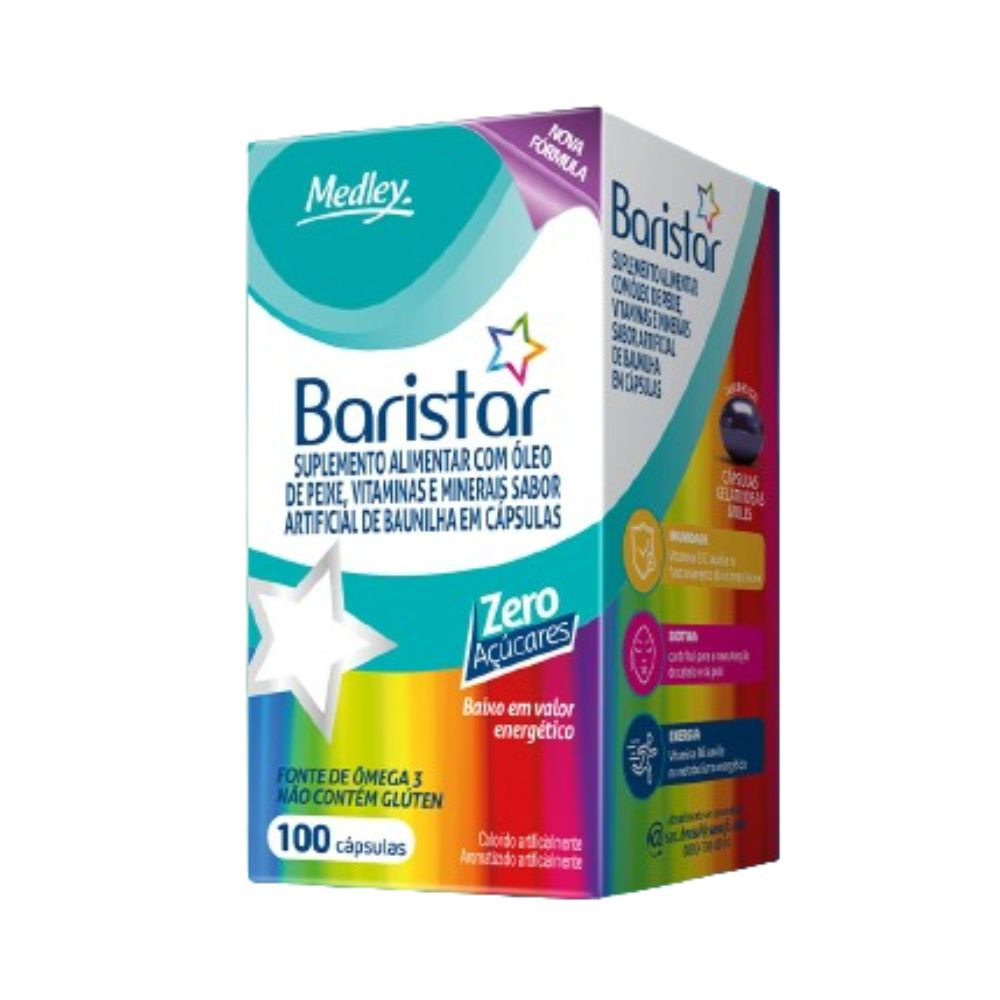 Baristar 100 Cápsulas Gelatinosas Moles — Baristar | Farmácia Resyla