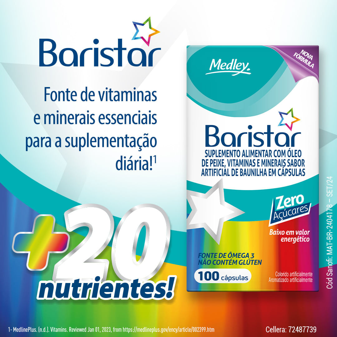 Baristar 100 Cápsulas Gelatinosas Moles — imagem 3 | Farmácia Resyla