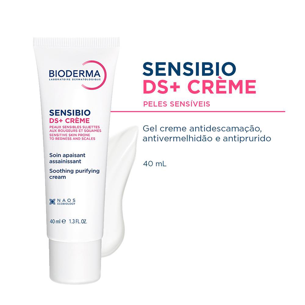 Bioderma Gel Creme Facial Bioderma Sensibio DS+ Antivermelhidão e Antidescamação 40ml — imagem 2 | Farmácia Resyla