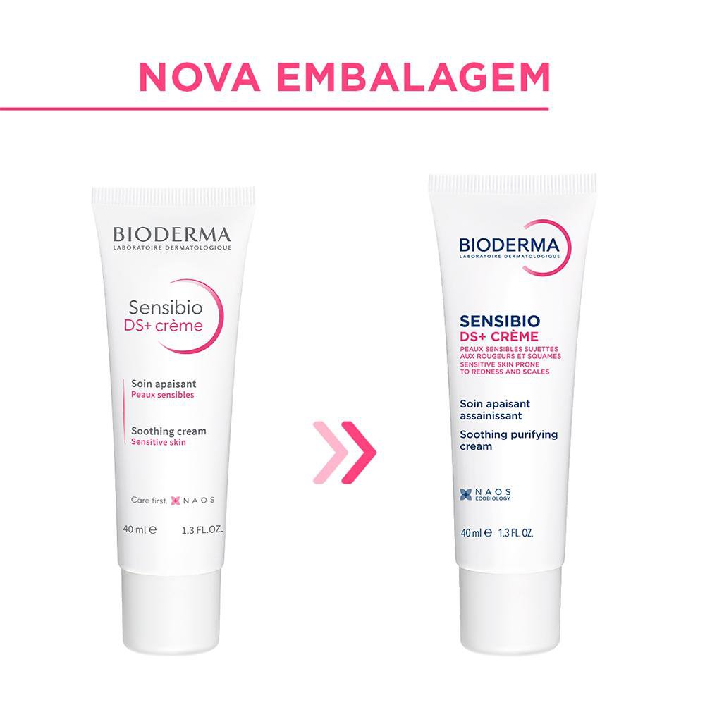Bioderma Gel Creme Facial Bioderma Sensibio DS+ Antivermelhidão e Antidescamação 40ml — imagem 3 | Farmácia Resyla