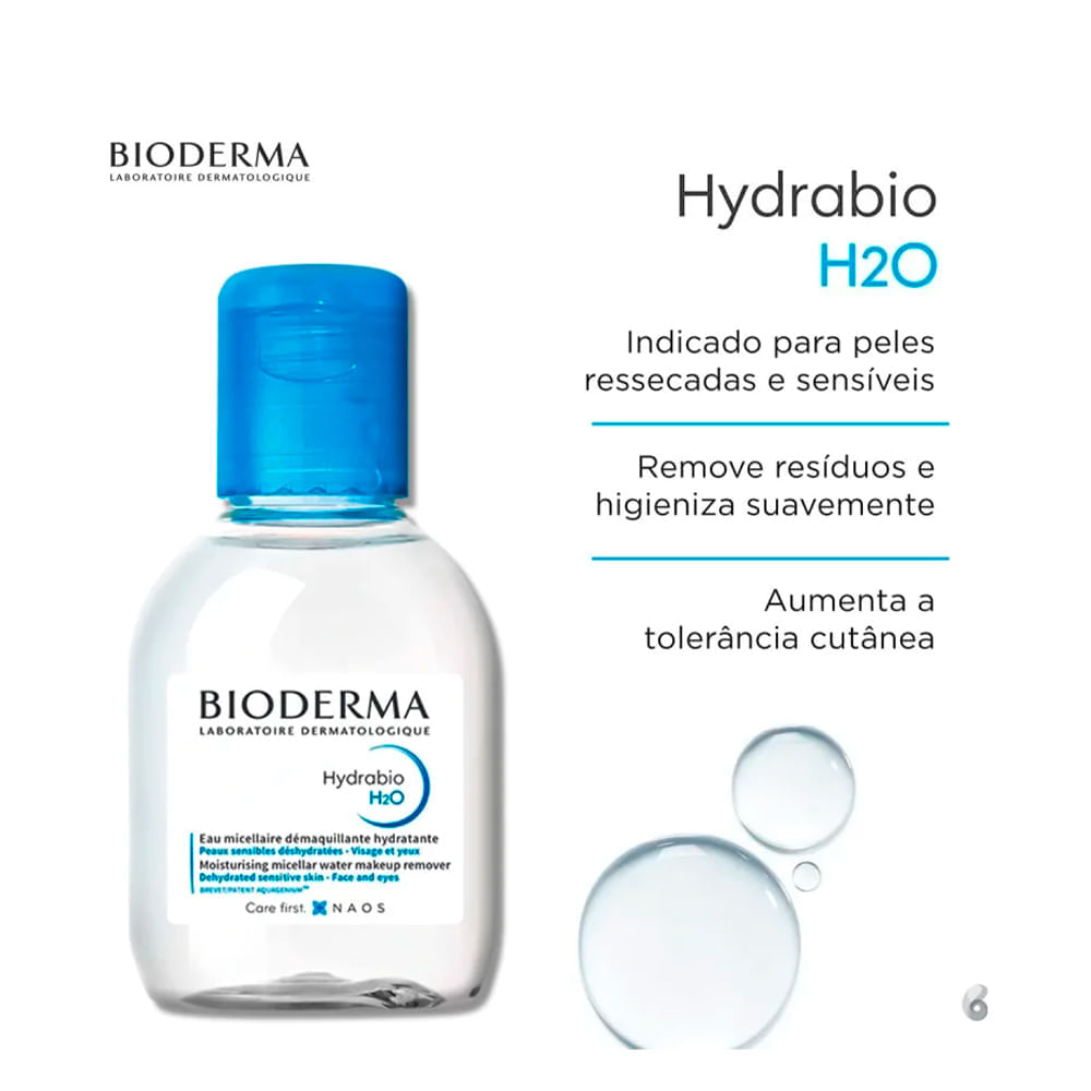Bioderma Hydrabio H2O Água Micelar 100ml — imagem 3 | Farmácia Resyla
