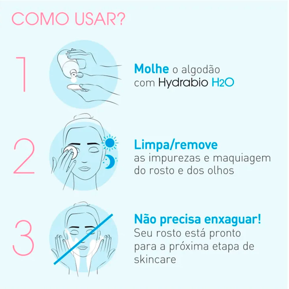 Bioderma Hydrabio H2O Água Micelar 100ml — imagem 4 | Farmácia Resyla