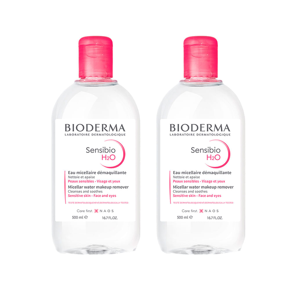 Bioderma - Kit Água Micelar Sensibio H20 - 500ml 2 Unidades — imagem 3 | Farmácia Resyla