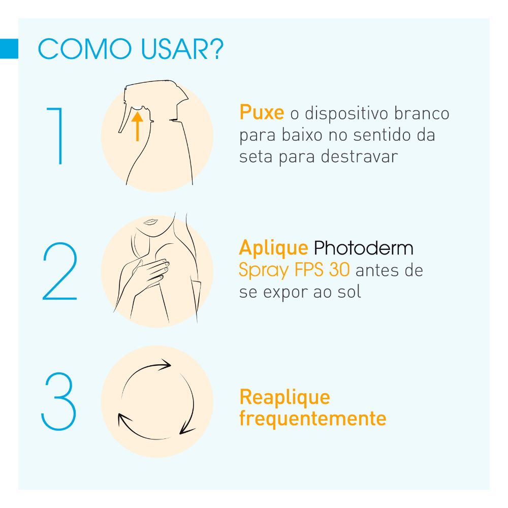 Bioderma Photoderm Spray FPS 30 Protetor Solar com Textura Ultra Leve 400ml — imagem 4 | Farmácia Resyla