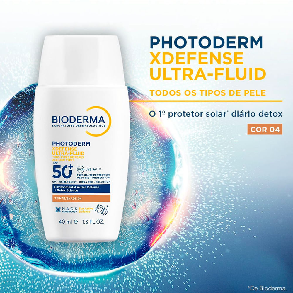 Bioderma - Photoderm XDefense Ultrafluido FPS 60 Cor 4.0 - Protetor Solar Facial - 40ml — imagem 4 | Farmácia Resyla
