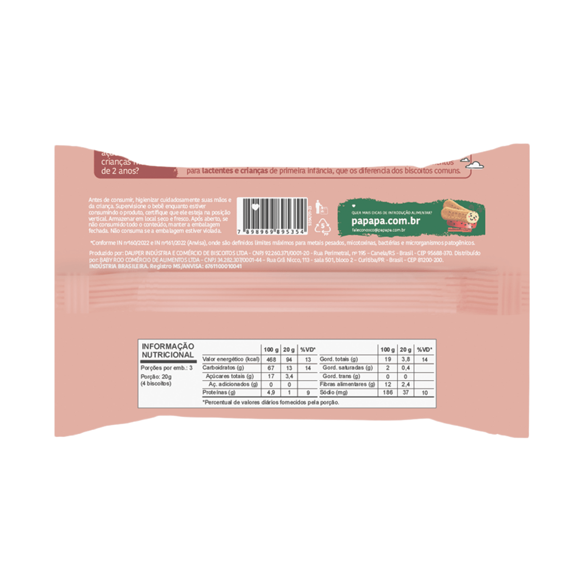 Biscoito Infantil Papapá Biscotti Sabor Maçã e Canela +10 Meses 60g — imagem 2 | Farmácia Resyla