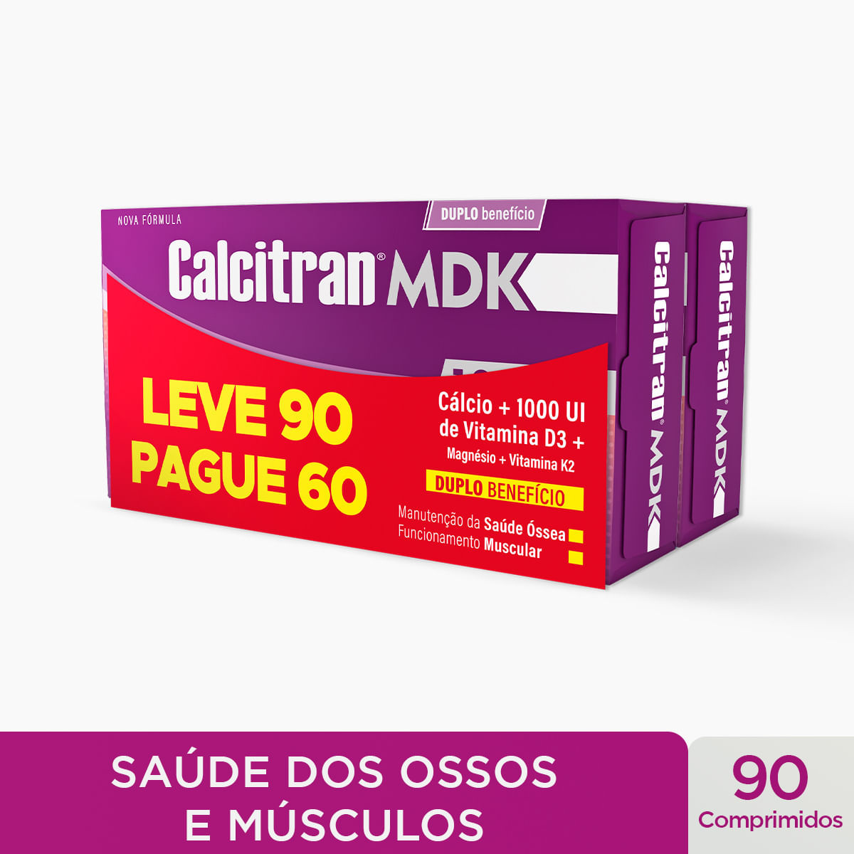 Calcitran MDK Leve 90 Pague 60 Comprimidos Revestidos — Calcitran | Farmácia Resyla
