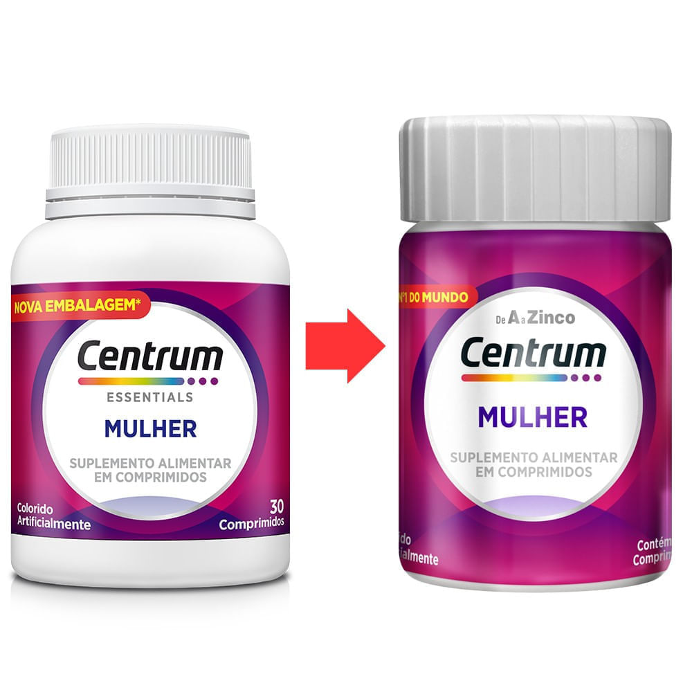 Centrum de A a Zinco Mulher 30 Comprimidos — imagem 3 | Farmácia Resyla