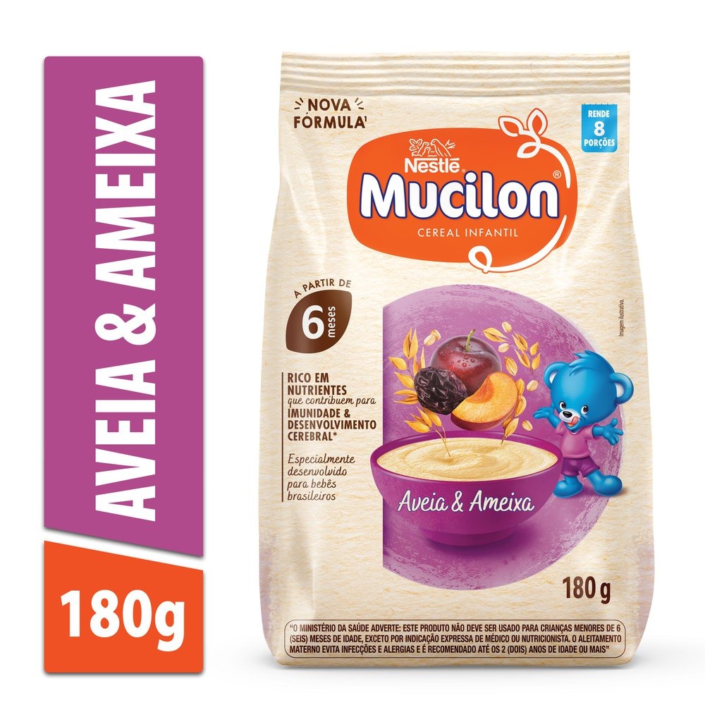 Cereal Infantil Mucilon Aveia Integral e Ameixa +6 meses 180g — imagem 2 | Farmácia Resyla