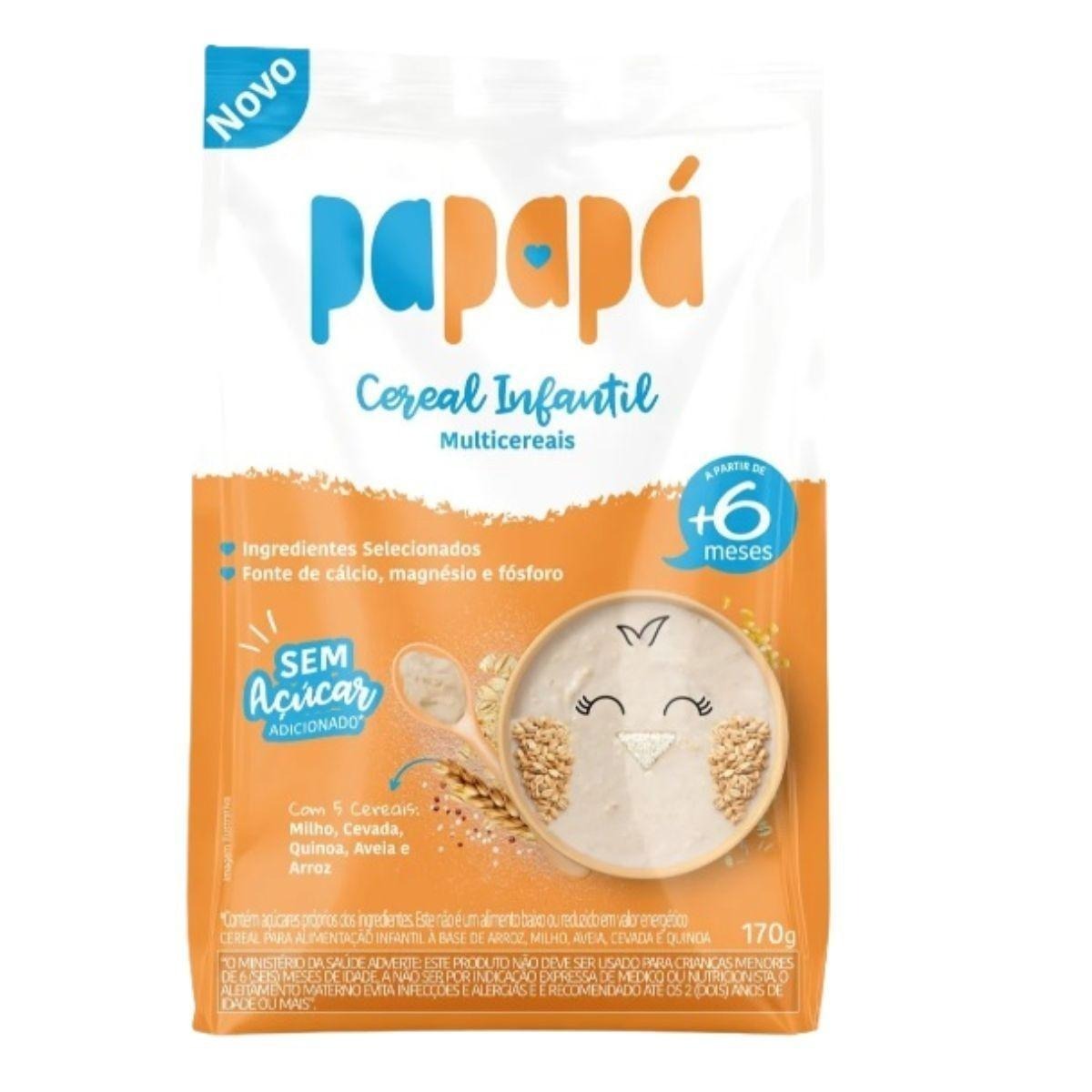 Cereal Infantil Papapá Multicereais Sem Açúcar 170g — Papapá | Farmácia Resyla