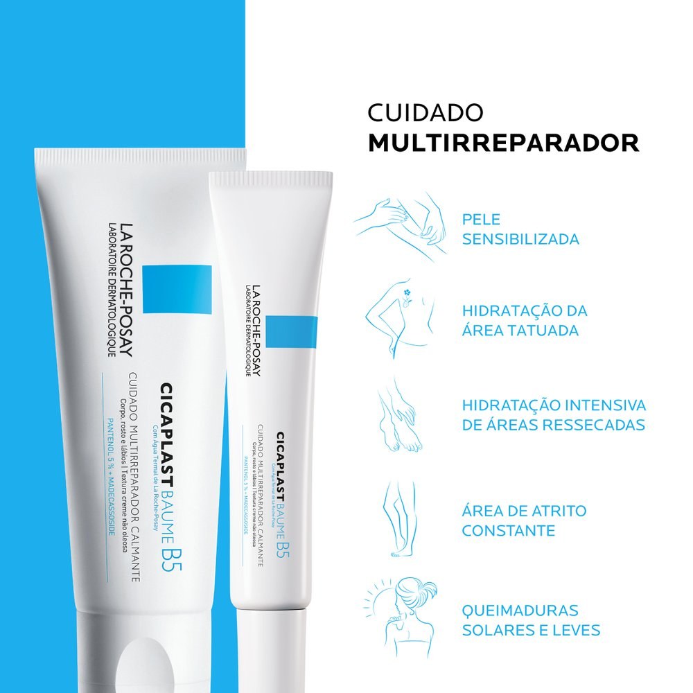 Cicaplast Baume B5 La Roche-Posay Creme Multirreparador 20ml — imagem 3 | Farmácia Resyla