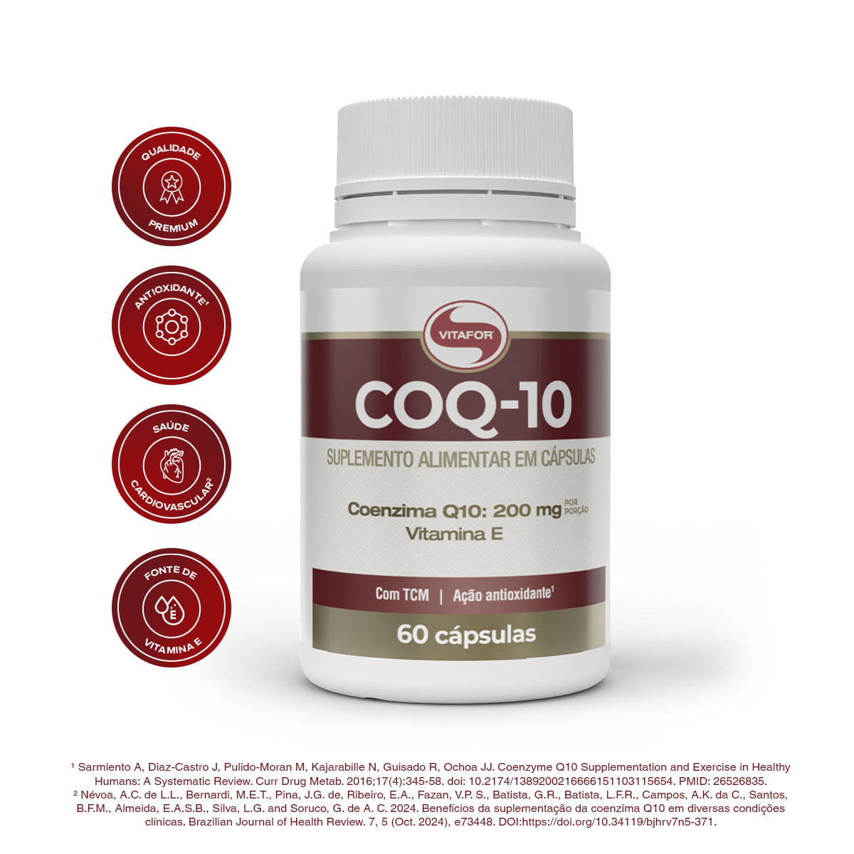 Coenzima Q10 200mg 60 Cápsulas — Vitafor | Farmácia Resyla
