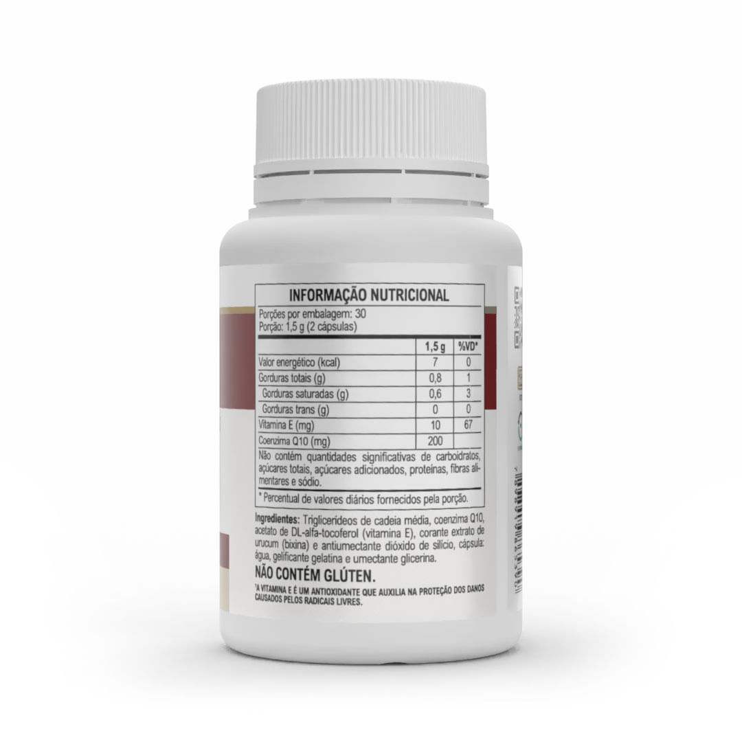 Coenzima Q10 200mg 60 Cápsulas — imagem 2 | Farmácia Resyla