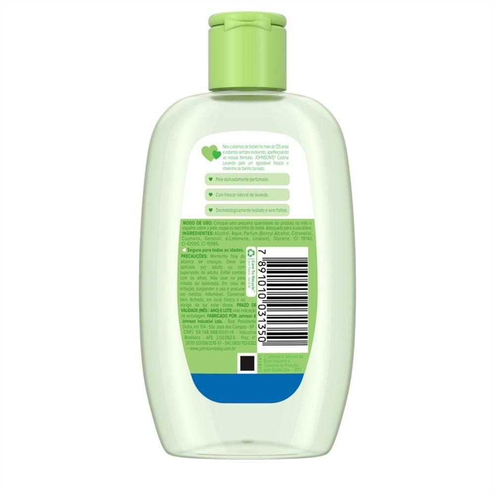 Colônia Johnson’s Baby Lavanda 200ml — imagem 2 | Farmácia Resyla