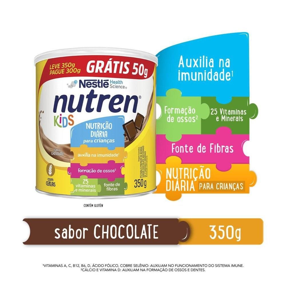 Complemento Alimentar Nutren Kids Chocolate 350g Leve 350g e Pague 300g — Nutren | Farmácia Resyla