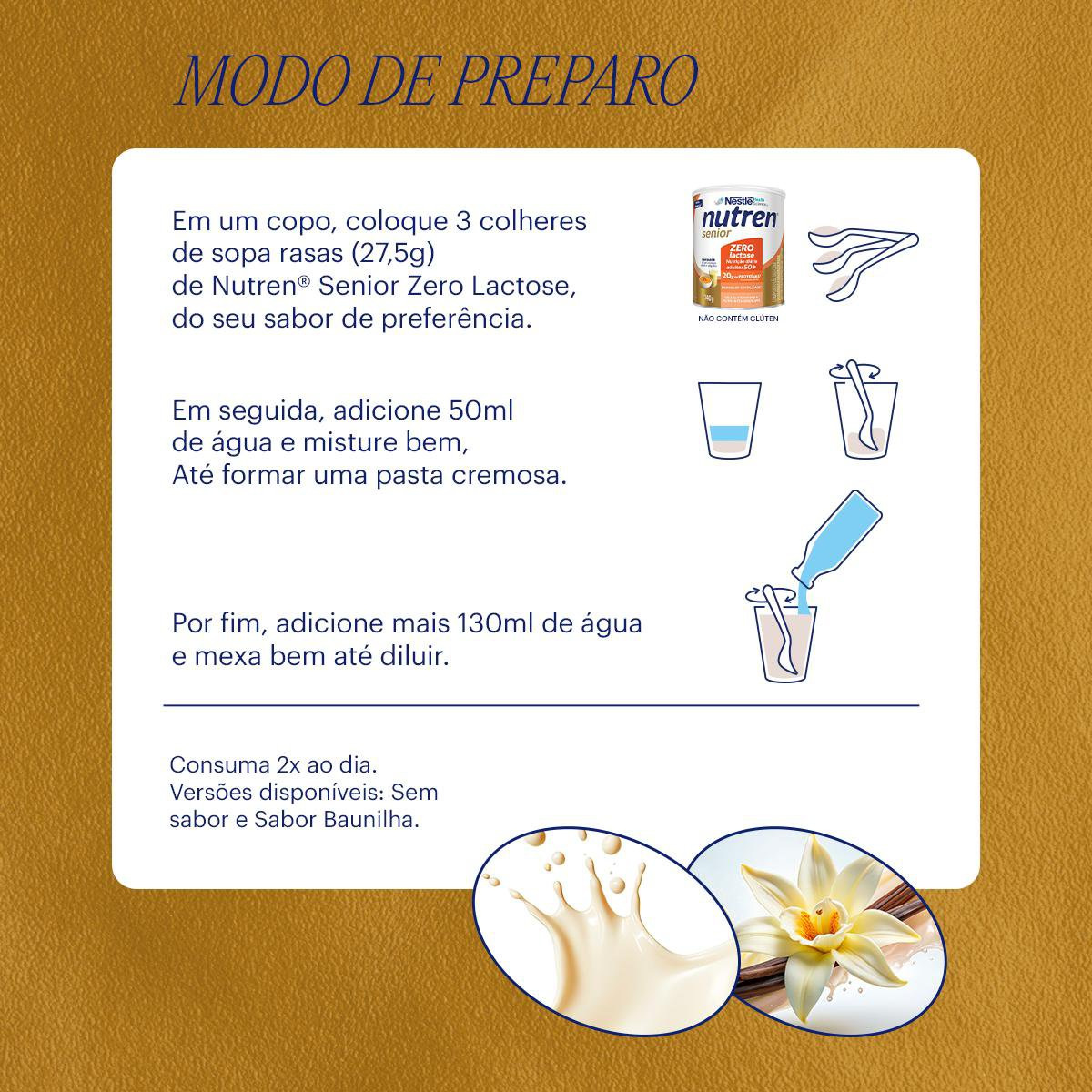 Complemento Alimentar Nutren Senior Sem Sabor Zero Lactose 740g — imagem 4 | Farmácia Resyla