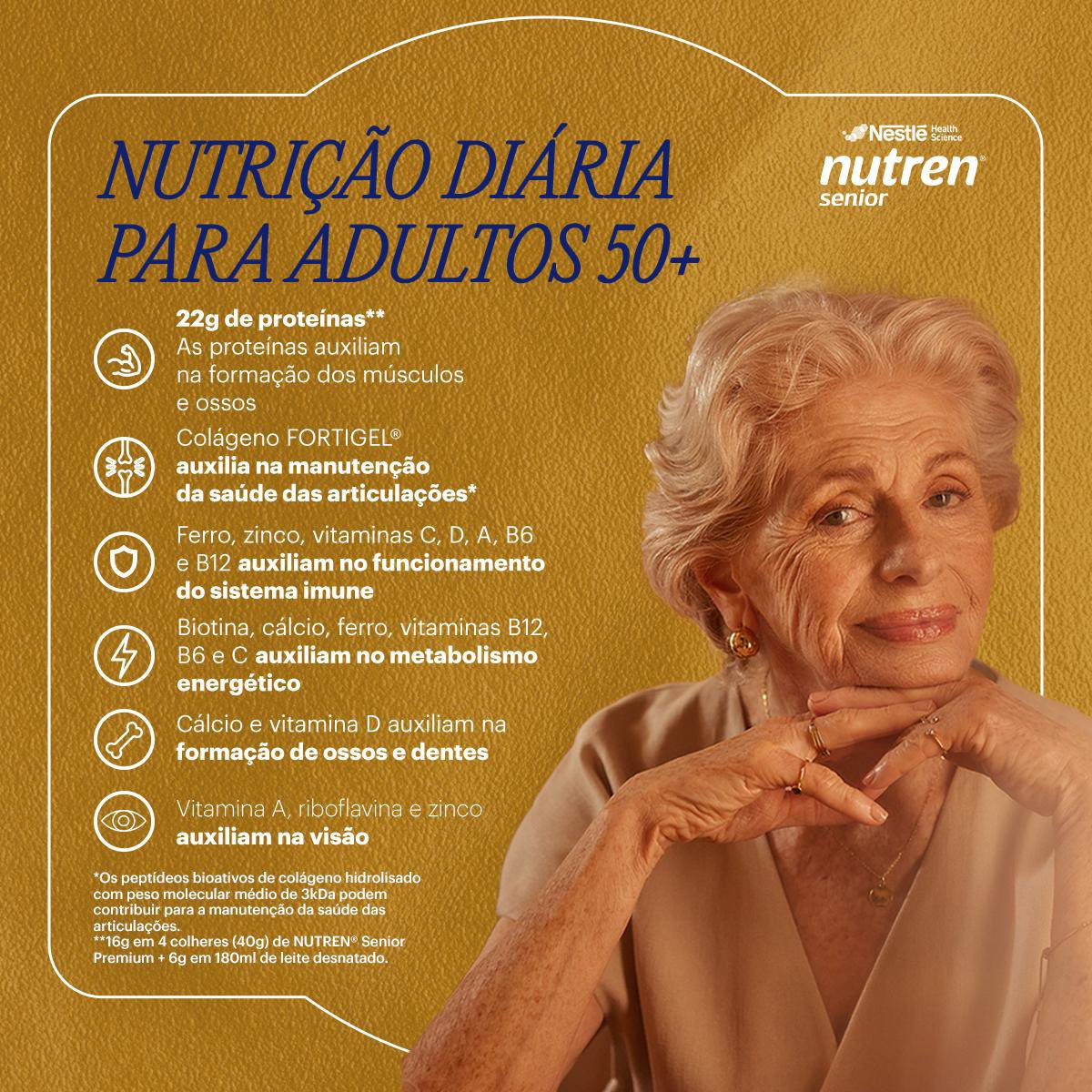Complemento Alimentar Nutren Senior Zero Lactose Baunilha 740g — imagem 3 | Farmácia Resyla