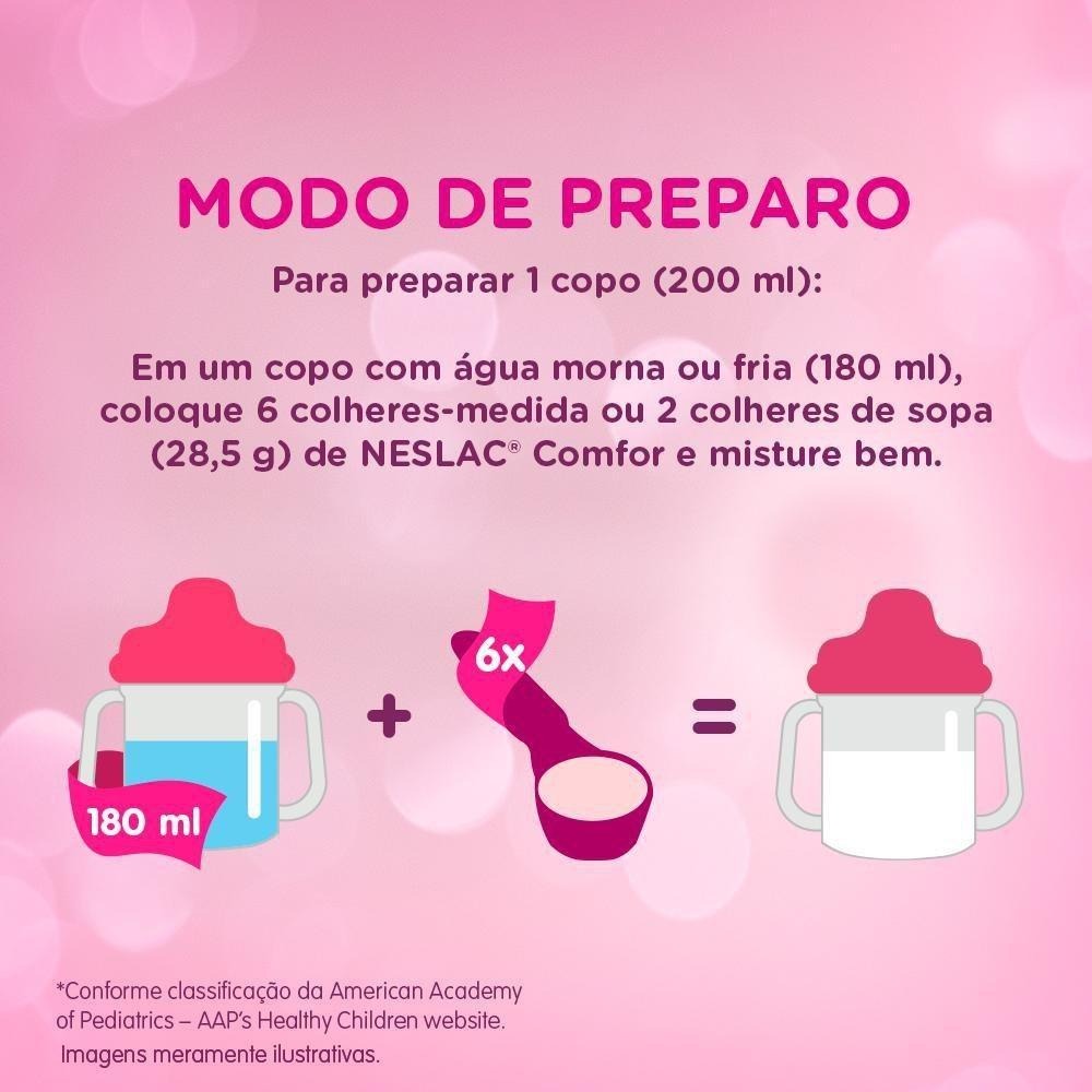 Composto Lácteo Infantil Neslac Comfor de 3 a 5 anos 800g — imagem 4 | Farmácia Resyla