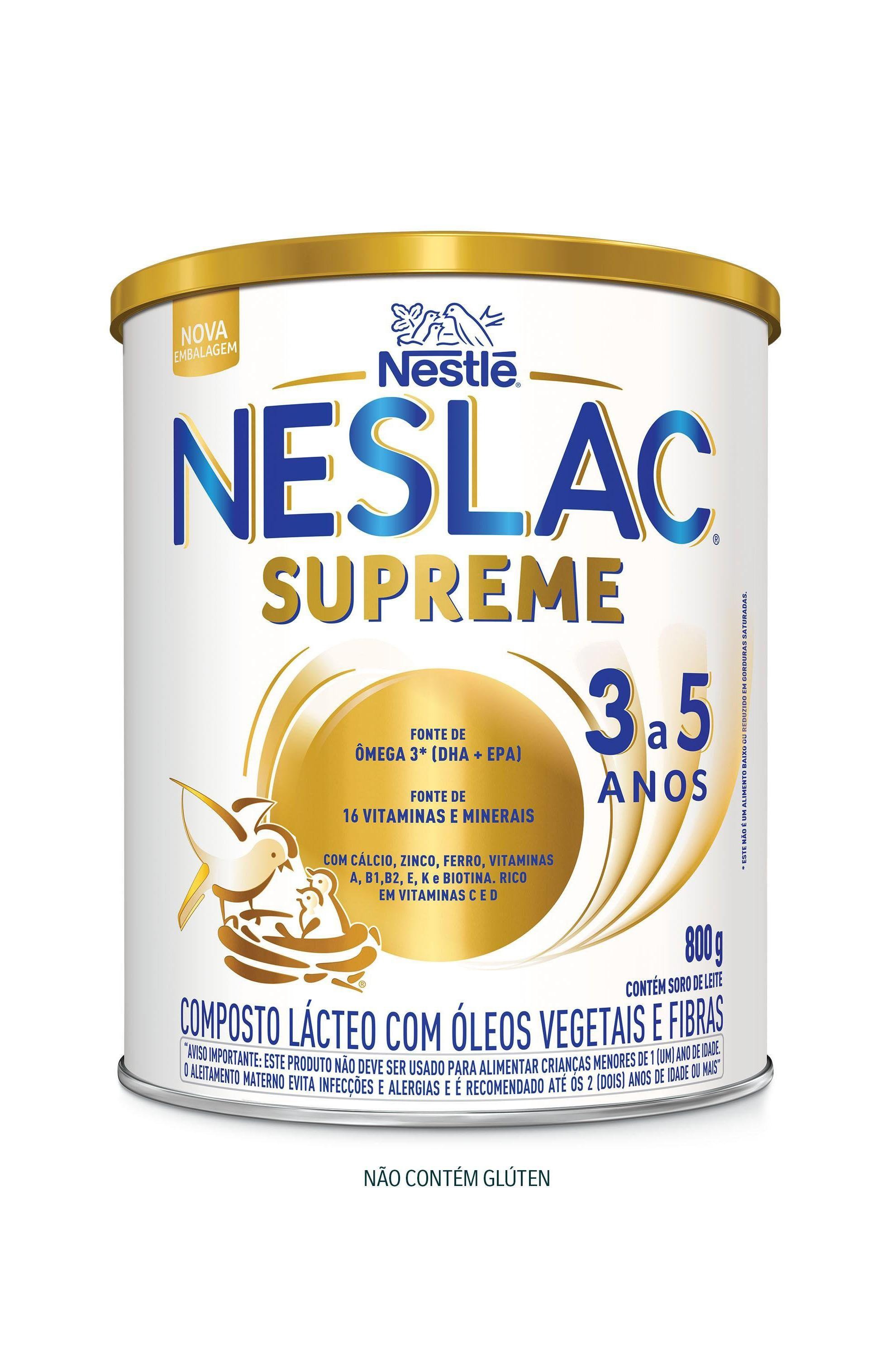 Composto Lácteo Infantil Neslac Supreme de 3 a 5 anos 800g — imagem 2 | Farmácia Resyla