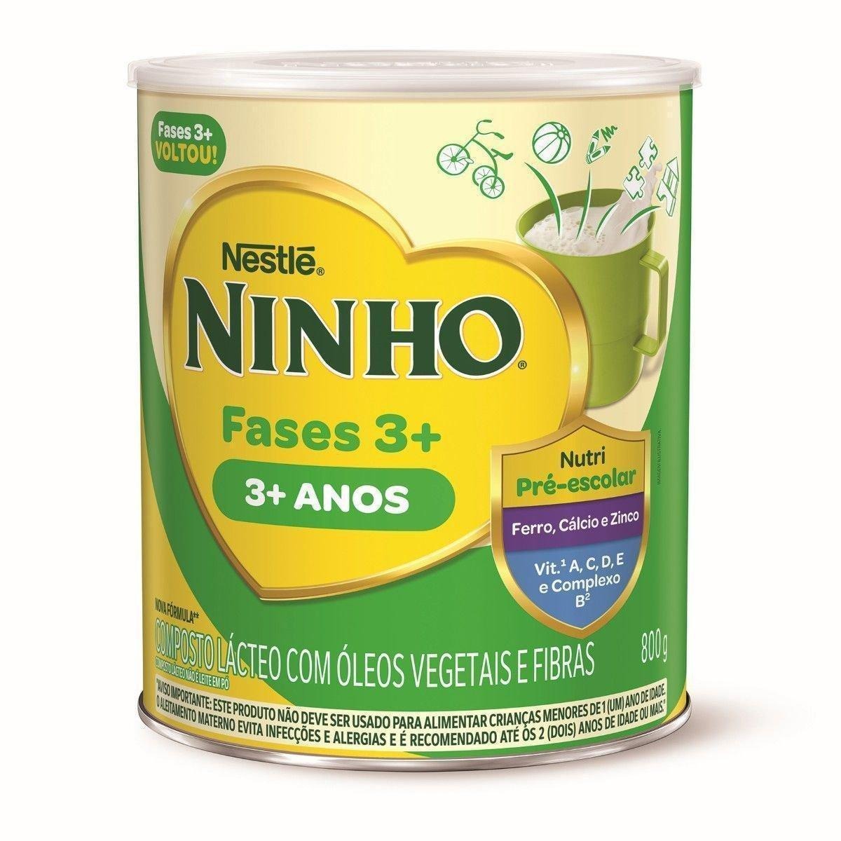 Composto Lácteo Infantil Ninho Fases 3+ 800g — Ninho | Farmácia Resyla