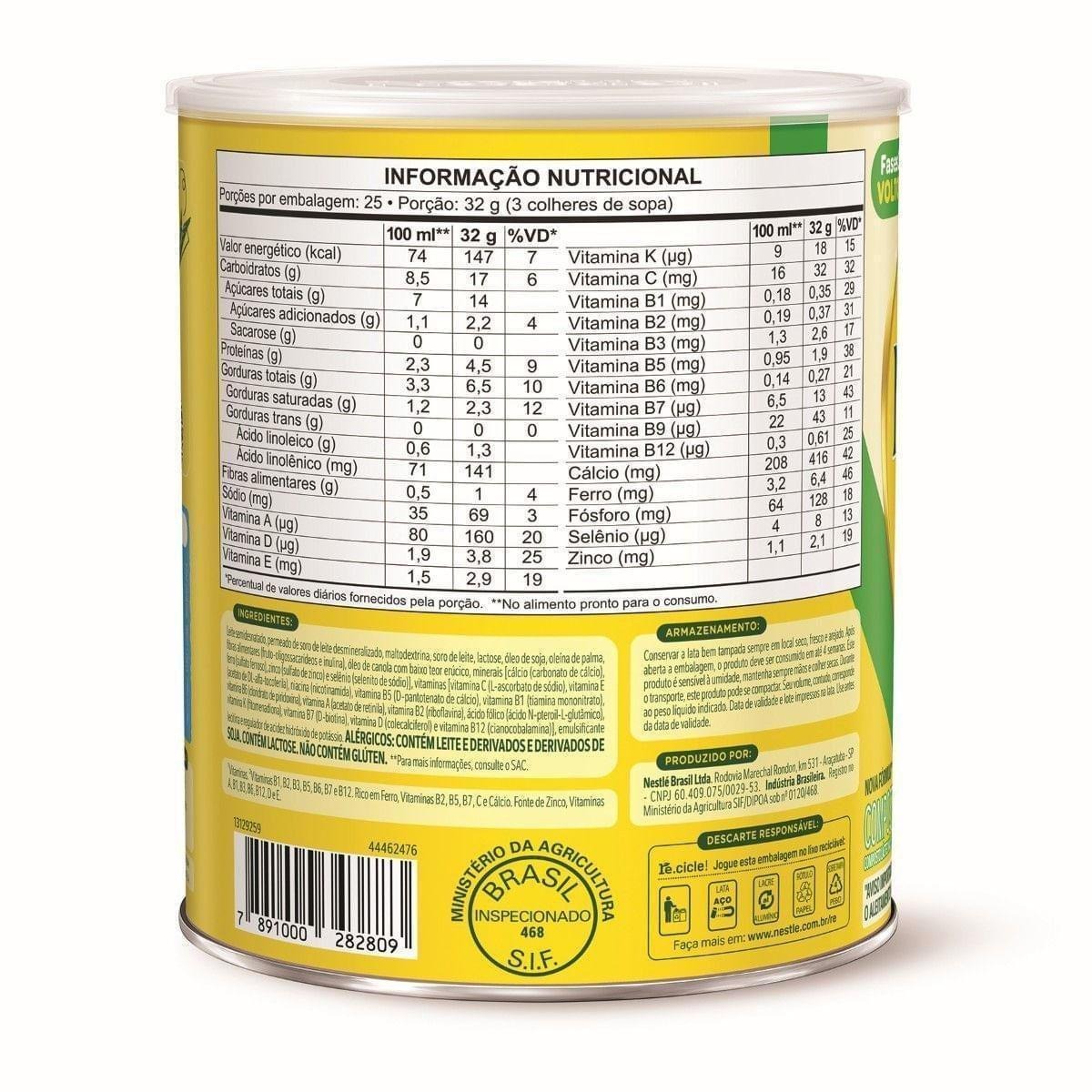 Composto Lácteo Infantil Ninho Fases 3+ 800g — imagem 2 | Farmácia Resyla