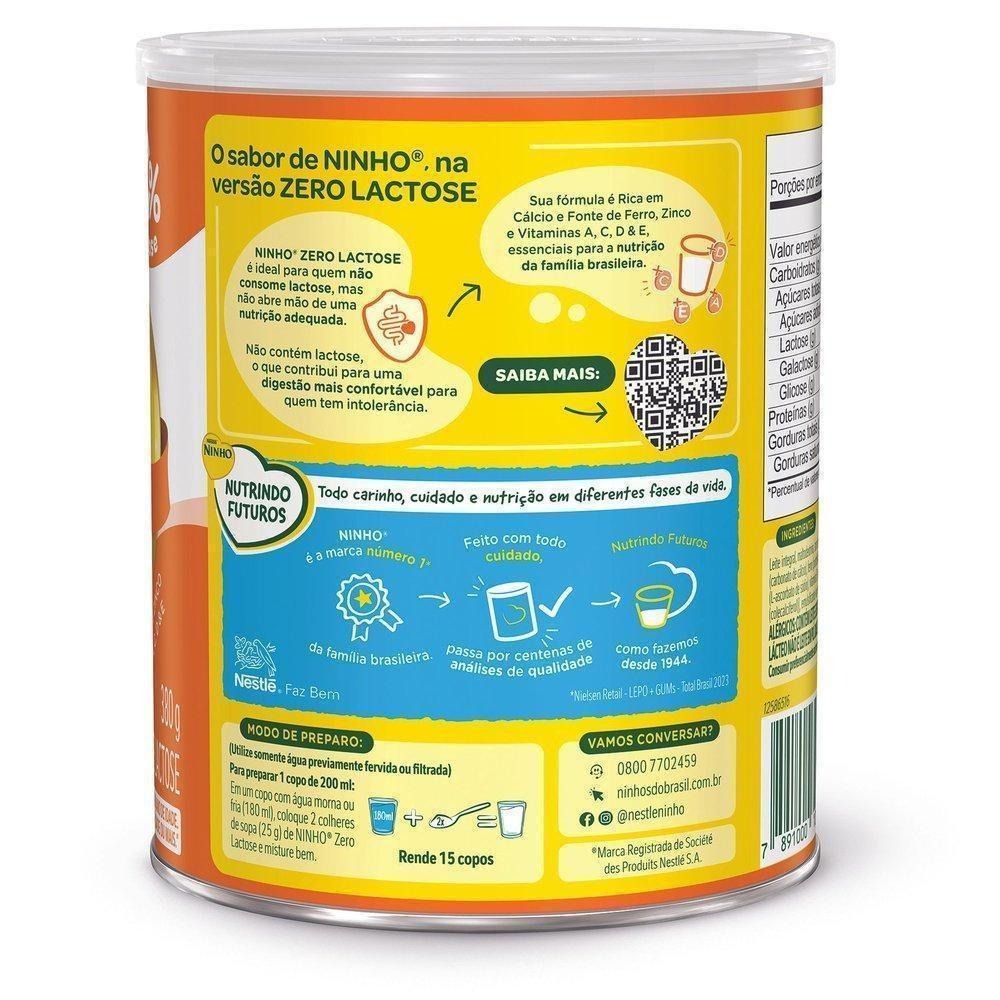 Composto lacteo Ninho Forti+ zero Lactose 380g — imagem 2 | Farmácia Resyla