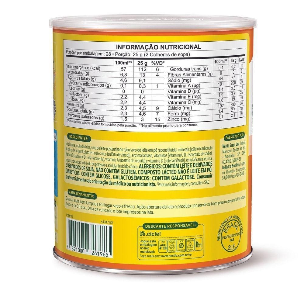 Composto Lácteo NINHO Zero Lactose Lata 700g — imagem 3 | Farmácia Resyla