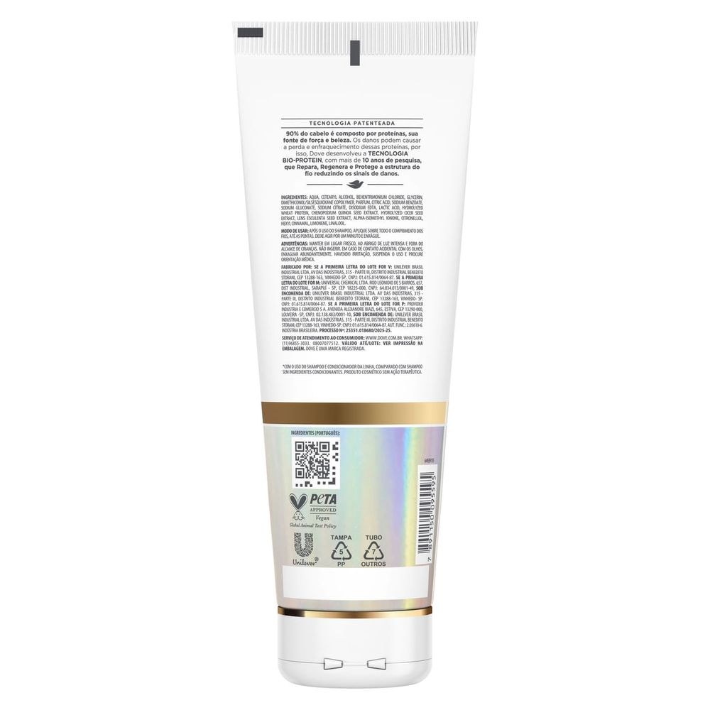 Condicionador Dove Bond Repair + Peptídeo 250ml — imagem 2 | Farmácia Resyla