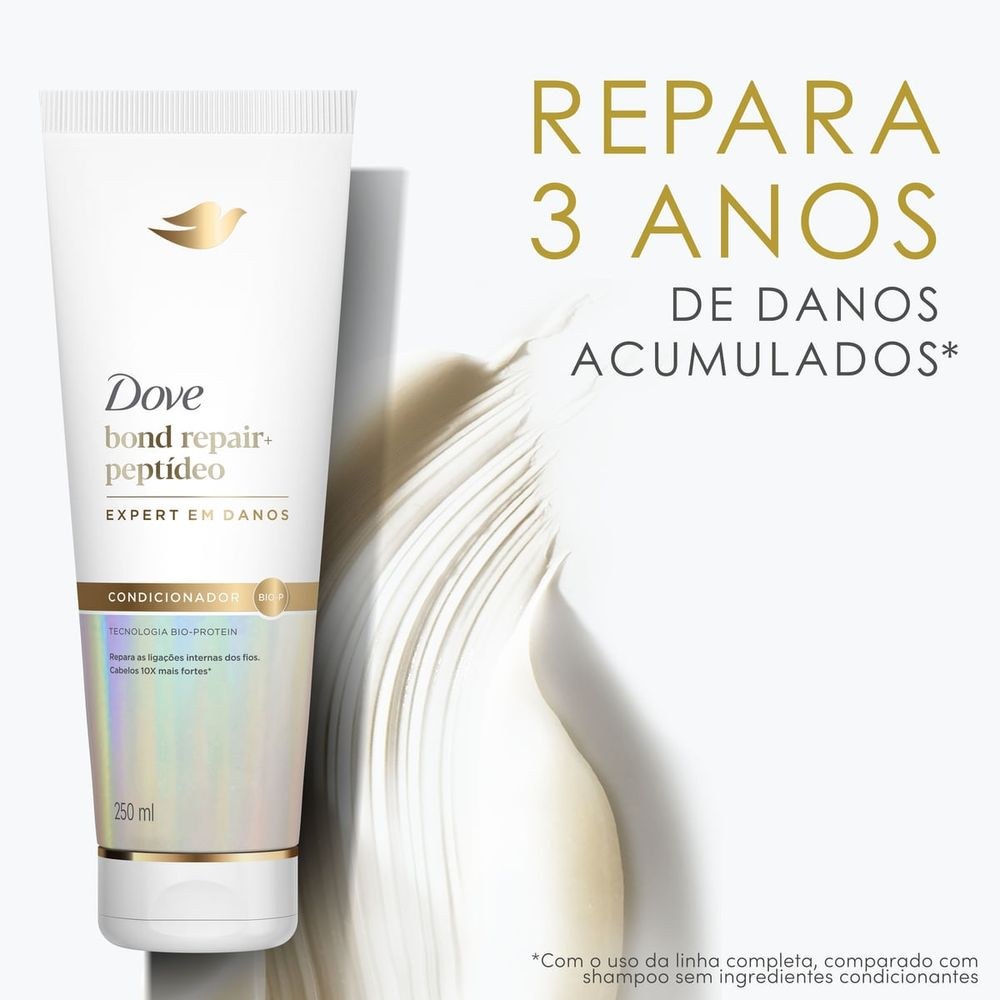 Condicionador Dove Bond Repair + Peptídeo 250ml — imagem 4 | Farmácia Resyla