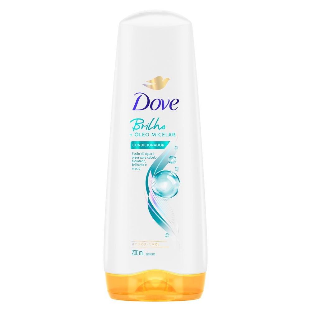 Condicionador Dove Brilho + Óleo Micelar 200ml — imagem 2 | Farmácia Resyla
