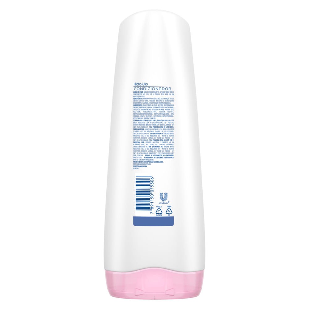 Condicionador Dove Hidra-Liso Hialurônico 400ml — imagem 4 | Farmácia Resyla