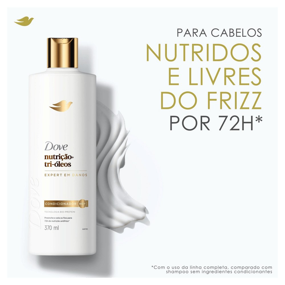 Condicionador Dove Nutrição + Tri-Óleos Frasco 370ml — imagem 4 | Farmácia Resyla