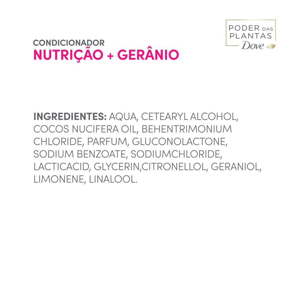 Condicionador Dove Poder Das Plantas Nutrição+gerânio 300ml — imagem 4 | Farmácia Resyla