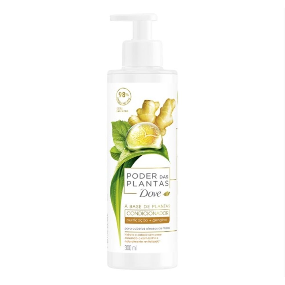 Condicionador Dove Poder Das Plantas Purificação Gengibre 300ml — imagem 2 | Farmácia Resyla