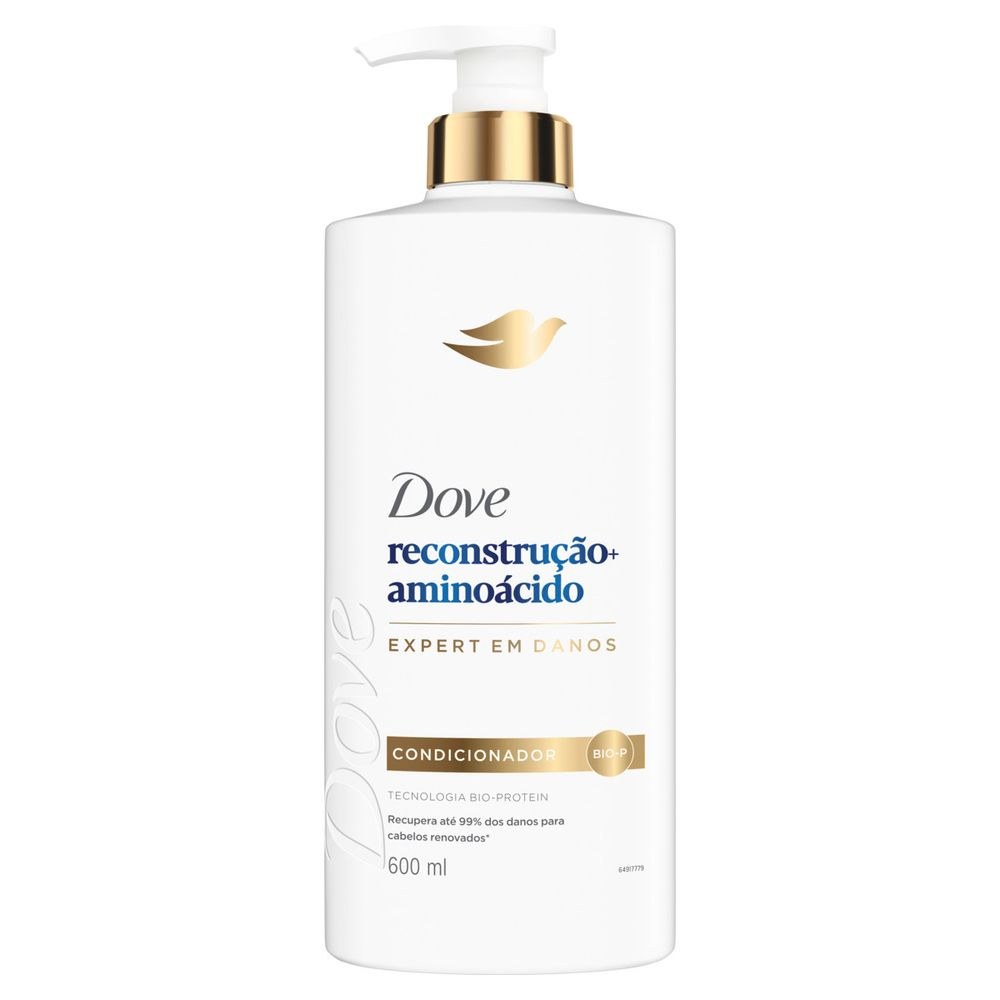 Condicionador Dove Reconstrução + Aminoácido Frasco 600ml — Dove | Farmácia Resyla