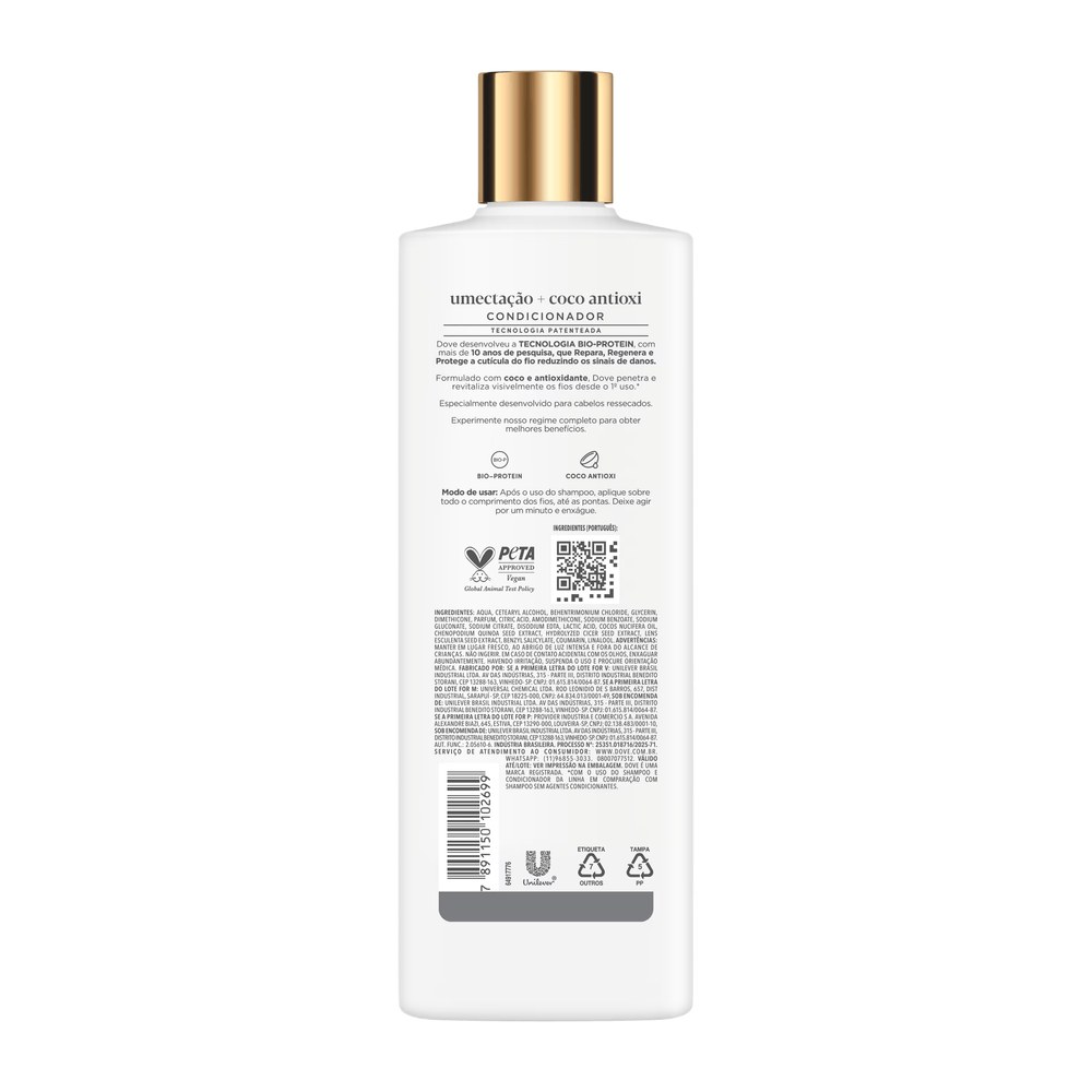 Condicionador Dove Umectação + Coco Antioxi 370ml — imagem 4 | Farmácia Resyla