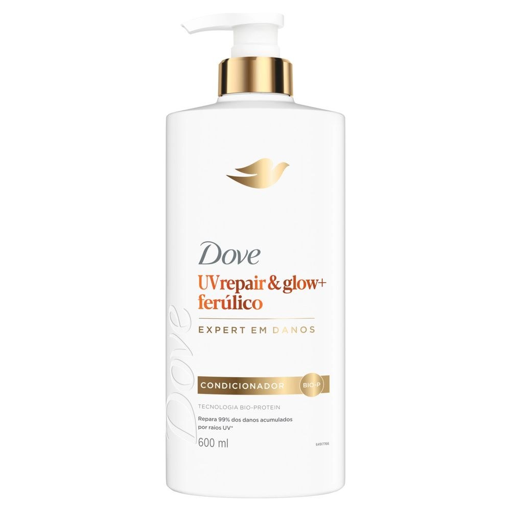Condicionador Dove Uv Repair Glow + Ferúlico 600ml — Dove | Farmácia Resyla